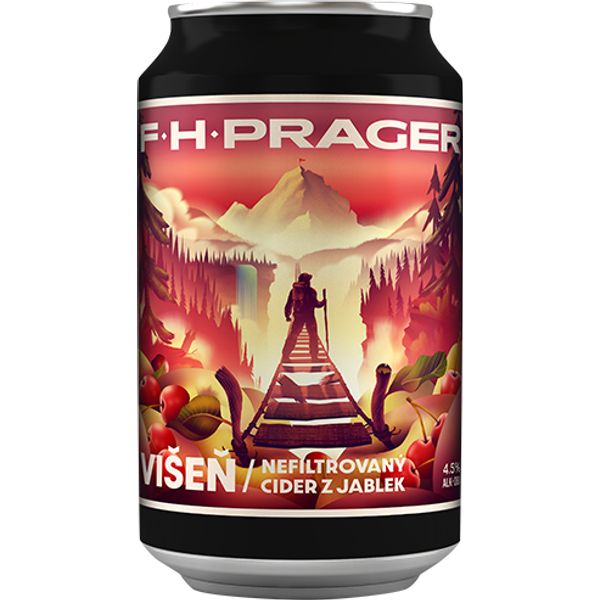 F.H. PRAGER Cider VIŠŇA 0,33 l - Plech