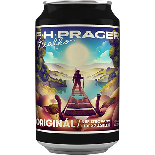 F.H. PRAGER Nealko Cider ORIGINAL 0,33 L - Plech