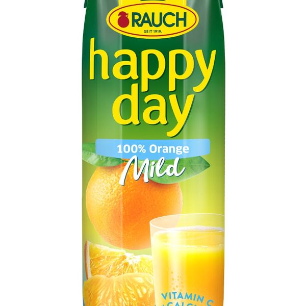HAPPY DAY Orange Mild 100% 1 L - tetrapak